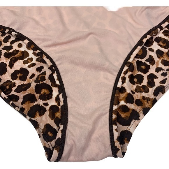 KONA SOL Pink Animal‎ Print Hipster Bikini Bottoms - Picture 5 of 9